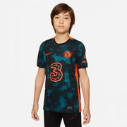 Nike 2021-22 Chelsea Youth Third jersey - Black-Teal-Orange