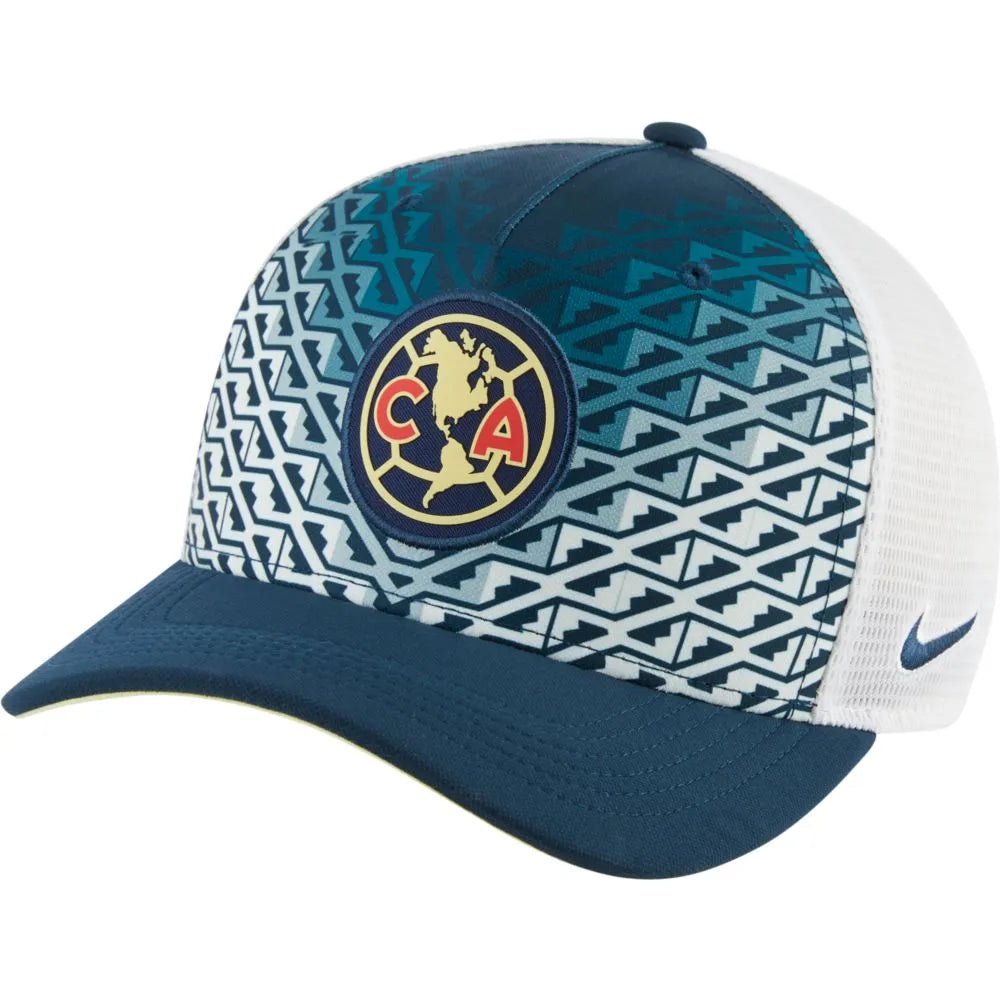 Nike 2021-22 Club America AeroBill C99 Trucker Hat - Armory Navy-White (Front)