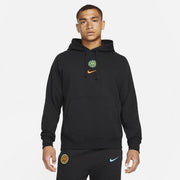 Nike 2021-22 Inter Milan MNSW Pull-Over Club Hoodie - Black