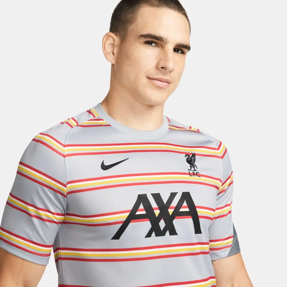 Nike 2021-22 Liverpool DF Pre-Match Jersey - Wolf Grey