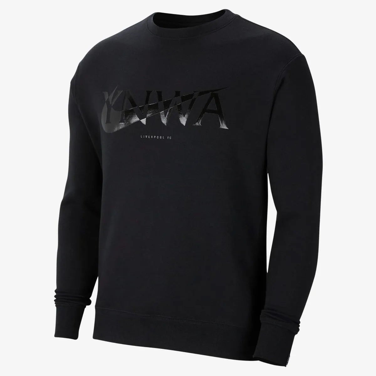 Nike 2021-22 Liverpool Fleece Crew Sweatshirt - Black