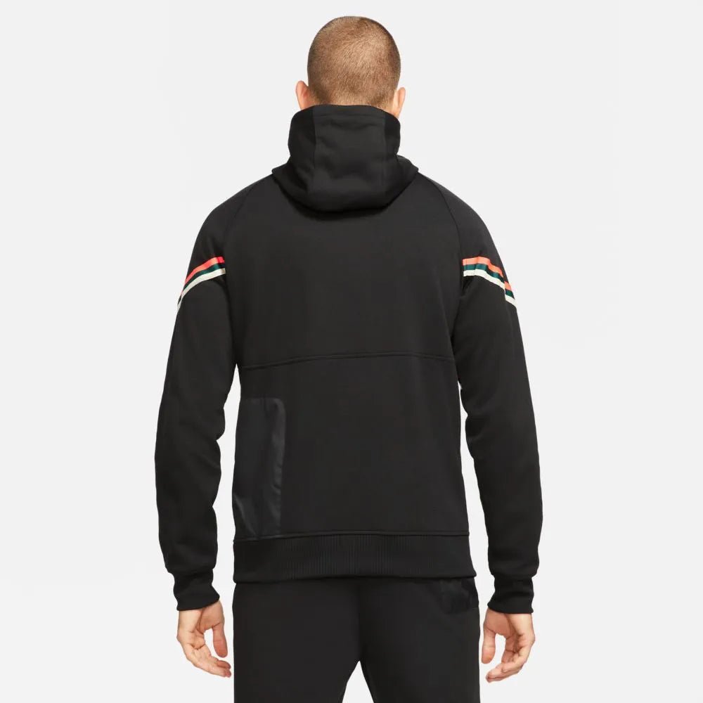 Nike 2021-22 Liverpool Half-Zip Travel Fleece Hoodie - Black