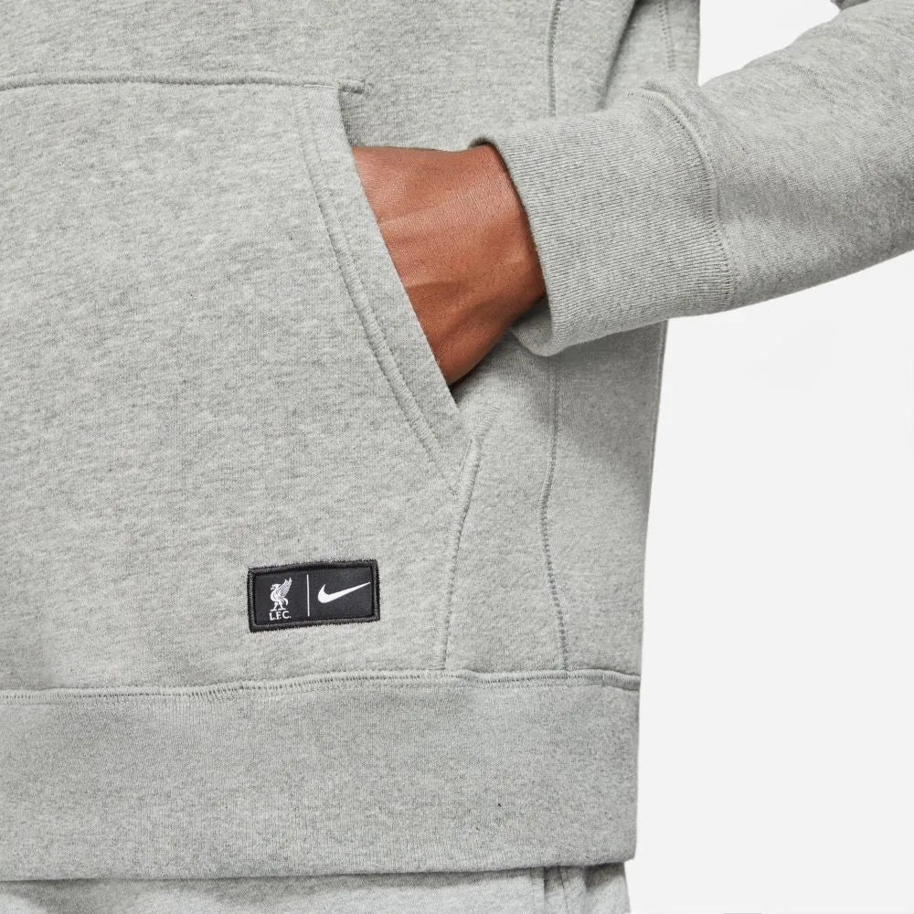 Nike 2021-22 Liverpool MNSW Heritage Hoodie - Grey-Red