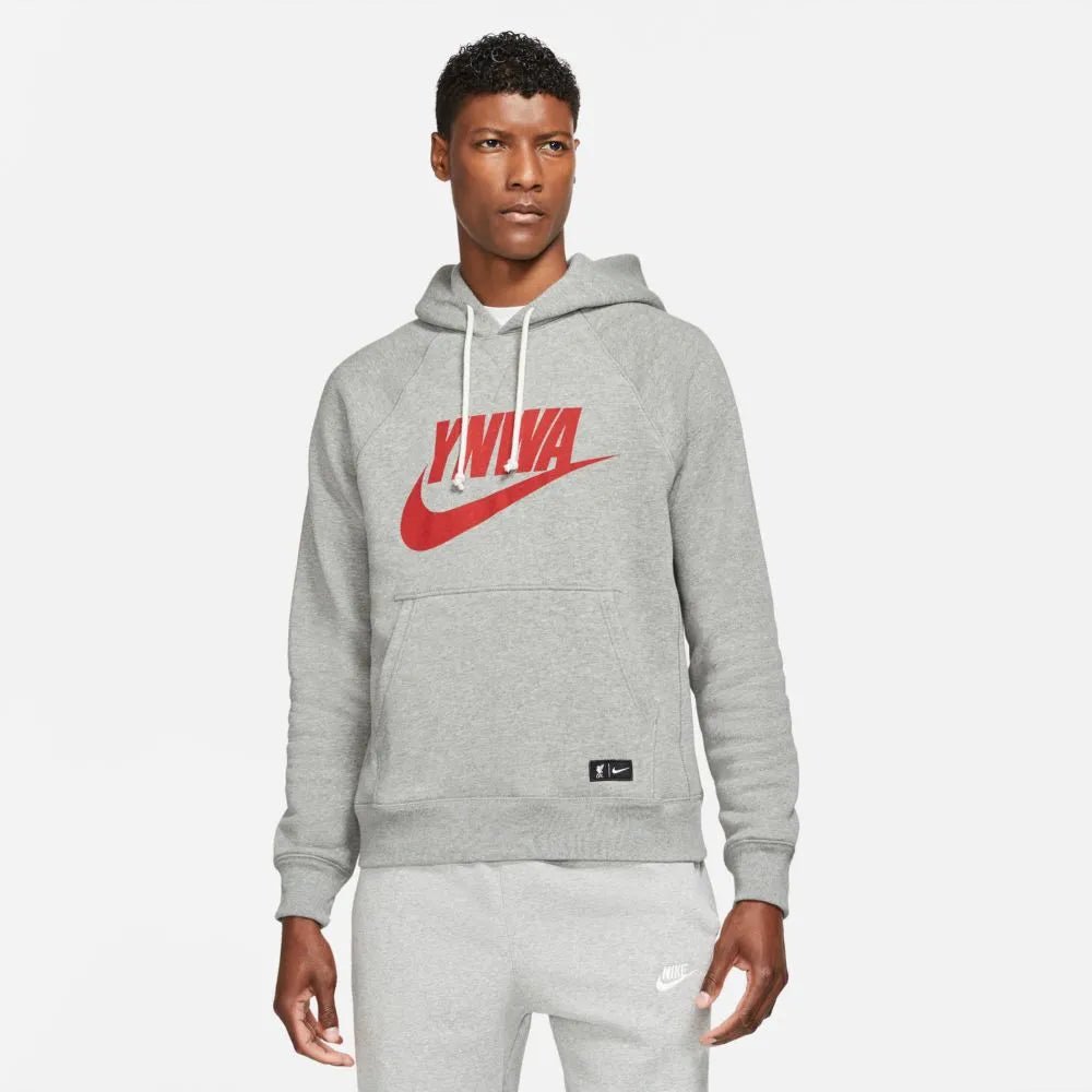 Nike 2021-22 Liverpool MNSW Heritage Hoodie - Grey-Red