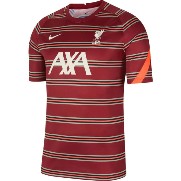 Nike 2021-22 Liverpool Pre-Match SS Soccer Jersey - Team Red