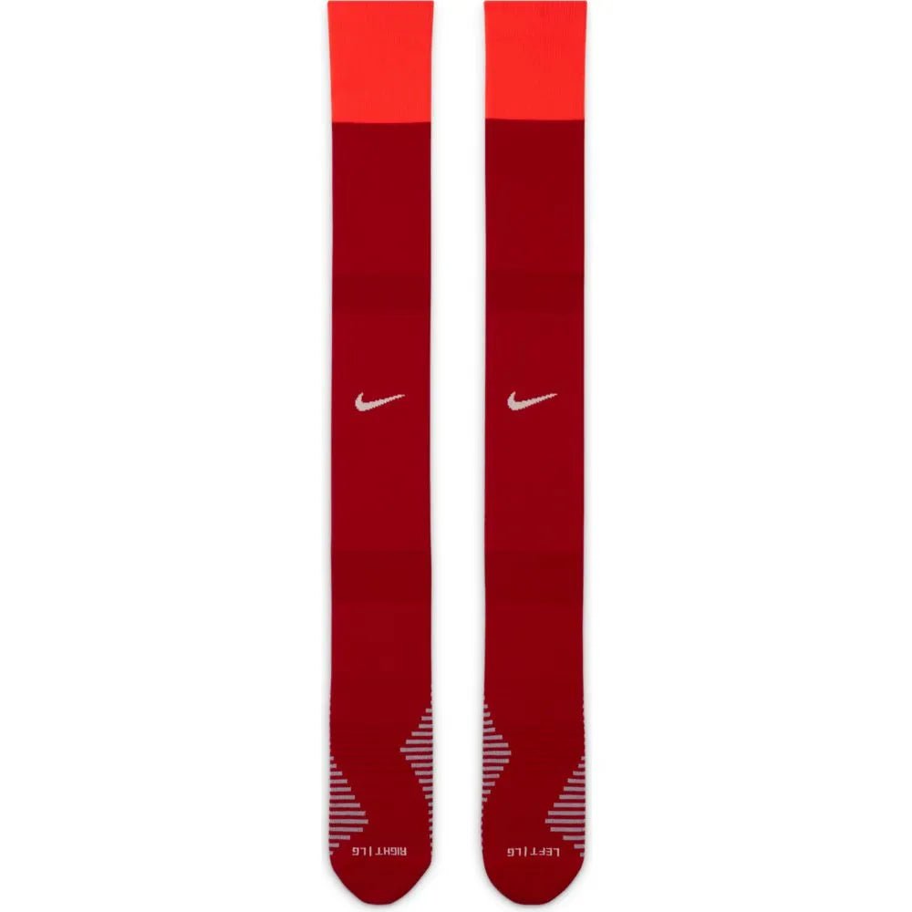 Nike 2021-22 Liverpool Stadium Home OTC Socks- Gym Red
