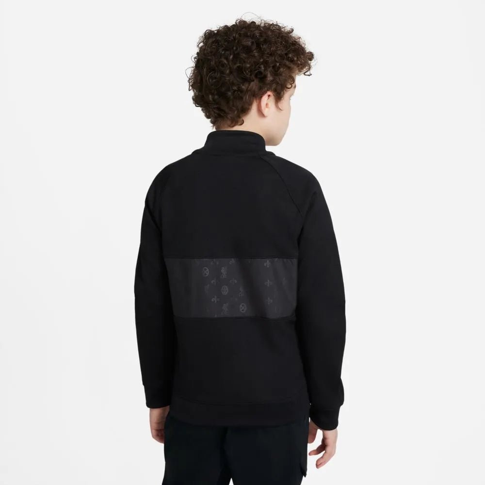 Nike 2021-22 Liverpool Youth Anthem Jacket - Black-Crimson