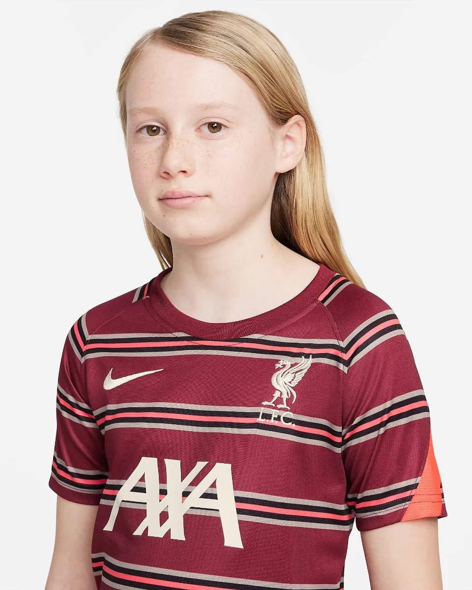 Nike 2021-22 Liverpool Youth Pre-Match SS Jersey - Team Red-Crimson