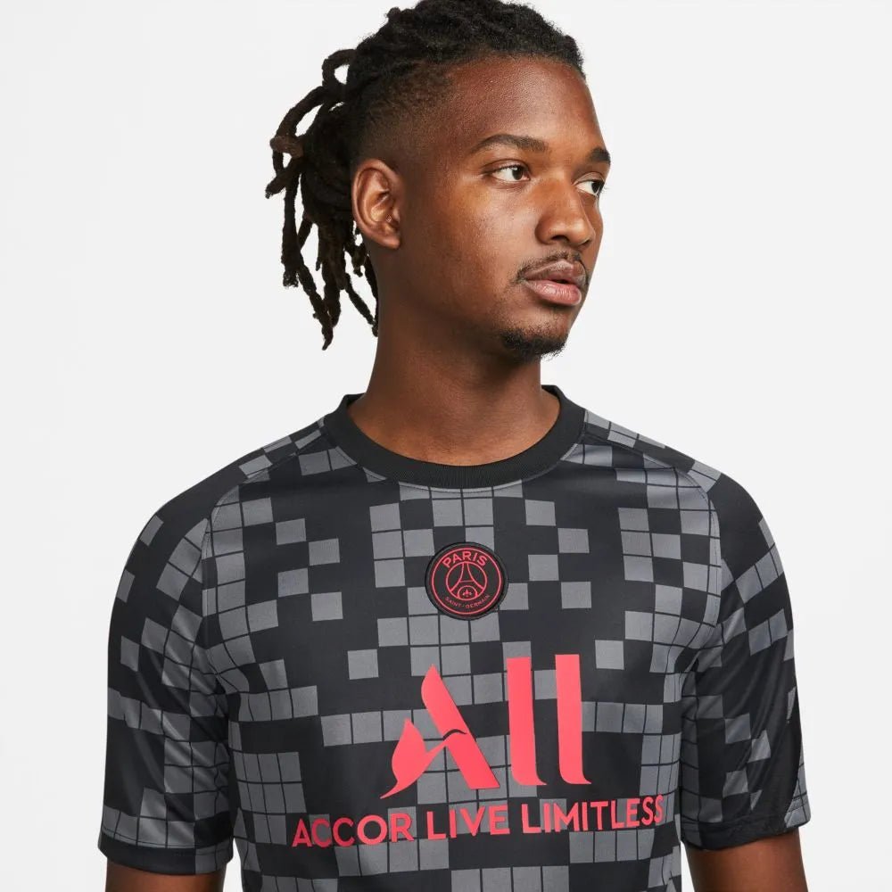 Nike 2021-22 PSG Pre-Match Jersey - Black-Grey