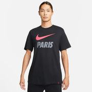 Nike 2021-22 PSG Swoosh Club Tee - Black-Red