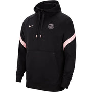Nike 2021-22 PSG Travel Fleece Hoodie - Black-Pink