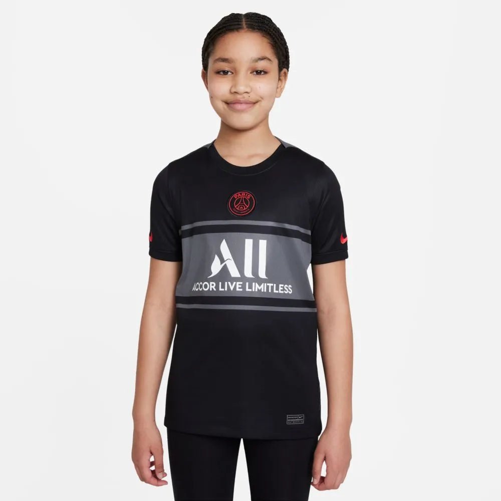 Nike 2021-22 PSG Youth Third jersey - Black-Grey
