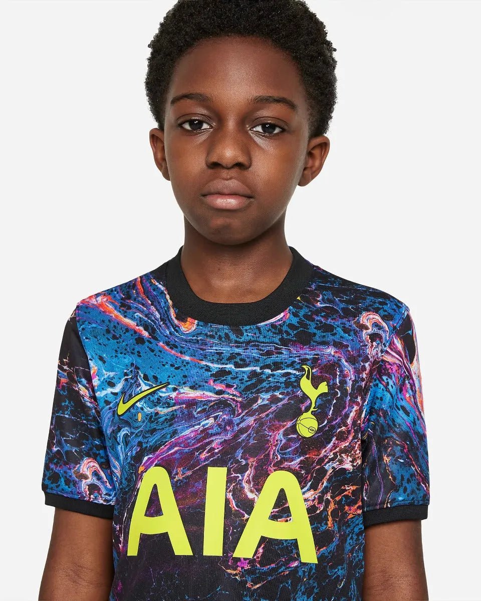 Nike 2021-22 Tottenham Youth Away Jersey - Black-Venom Green