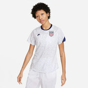 Nike 2021-22 USA Women Pre-Match SS Jersey - White-Navy