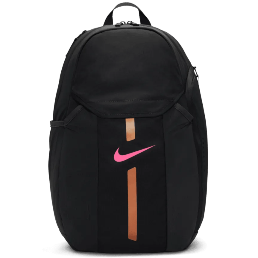 Nike 2021 Academy Team Backpack  Black-Metallic Copper (Front)