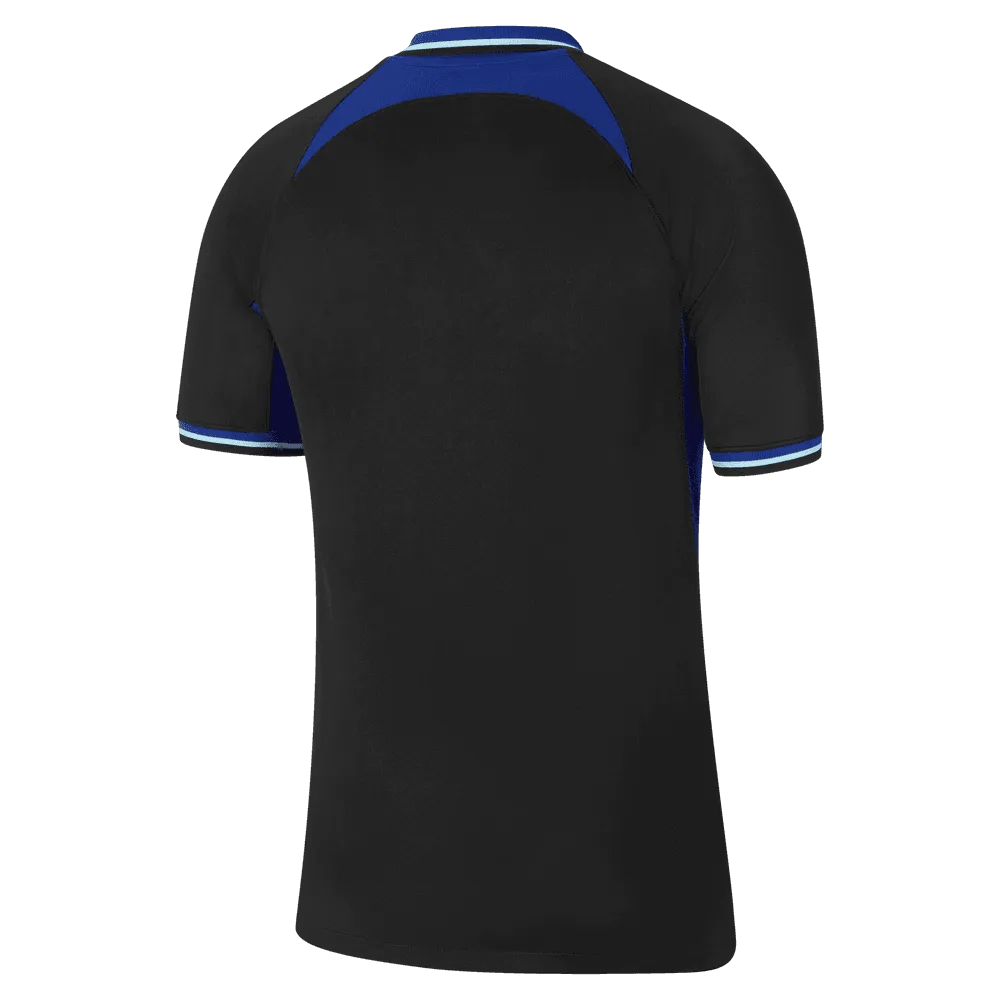 Nike 2022-23 Atletico Madrid Away Jersey - Black-Deep Royal Blue