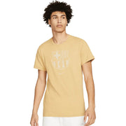 Nike 2022-23 Barcelona Crest Tee Gold