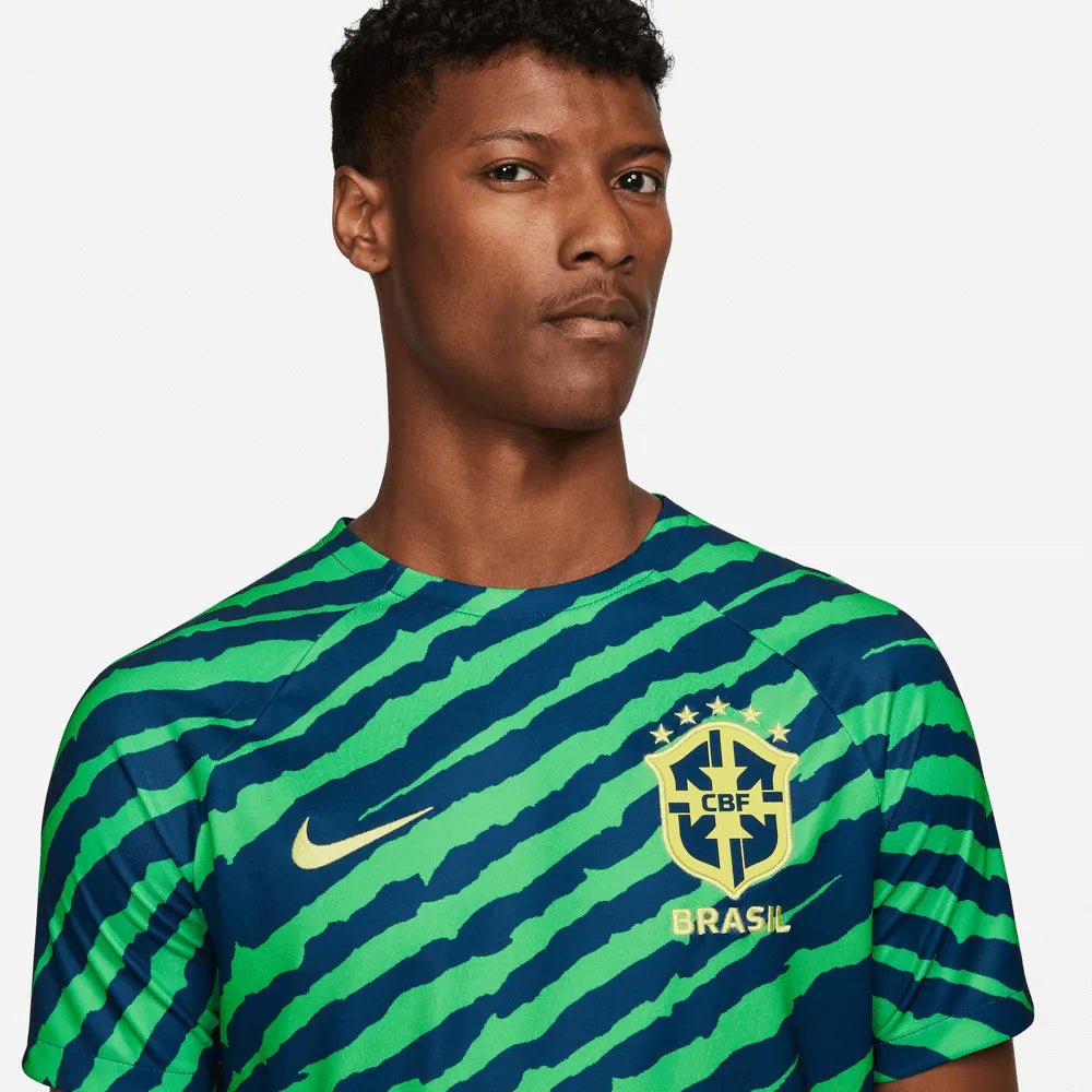 Nike 2022-23 Brazil Pre-Match Jersey - Blue-Green