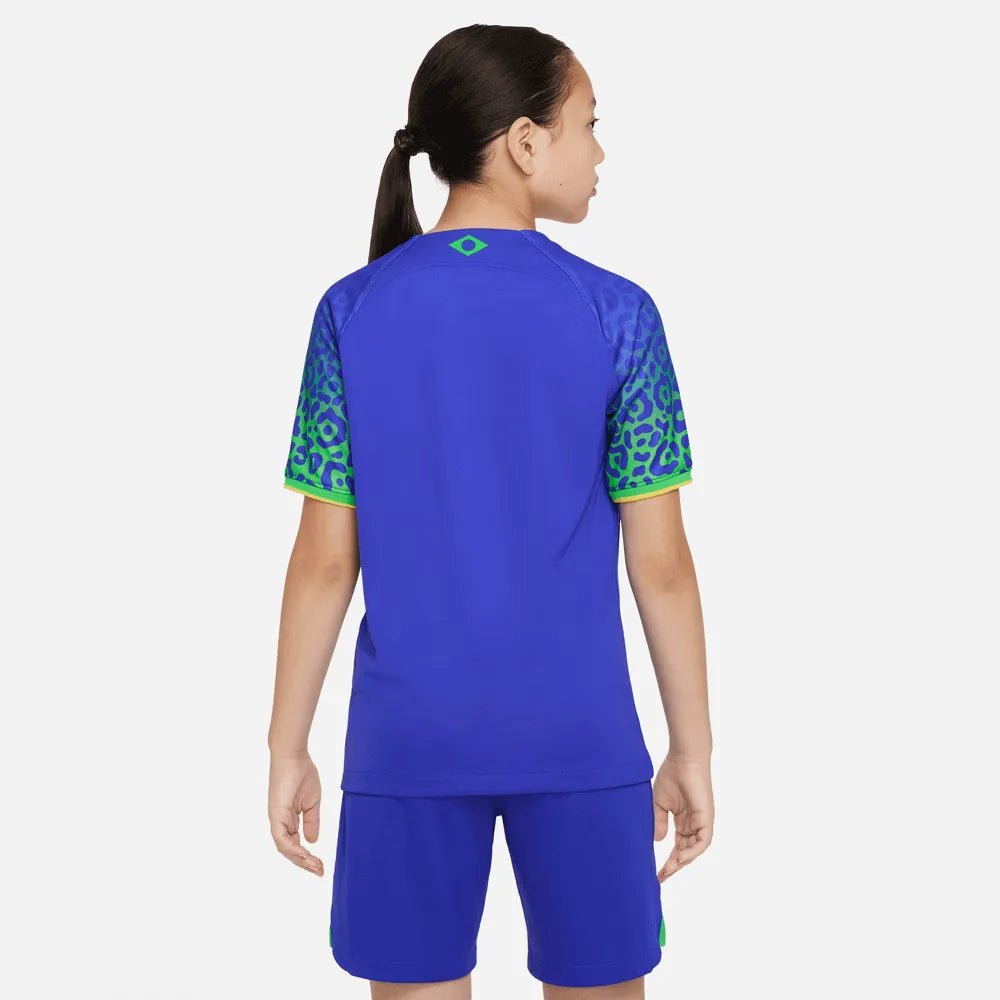 Nike 2022-23 Brazil Youth Away Jersey - Blue