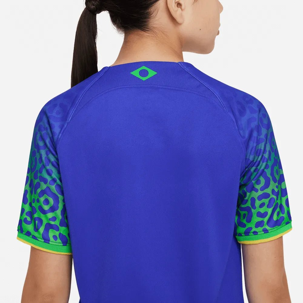 Nike 2022-23 Brazil Youth Away Jersey - Blue