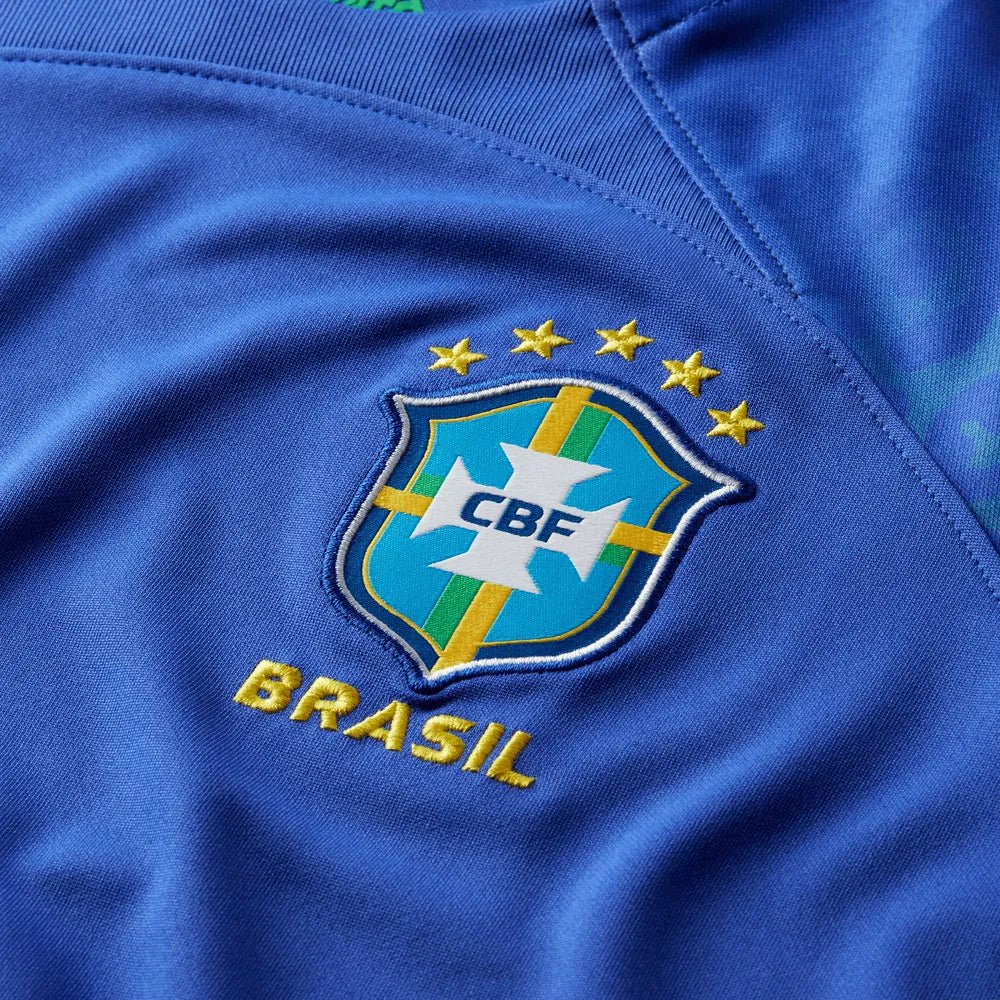 Nike 2022-23 Brazil Youth Away Jersey - Blue