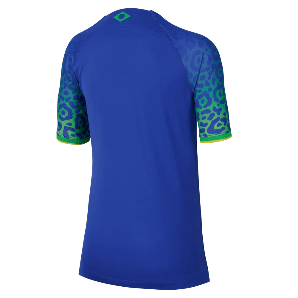 Nike 2022-23 Brazil Youth Away Jersey - Blue