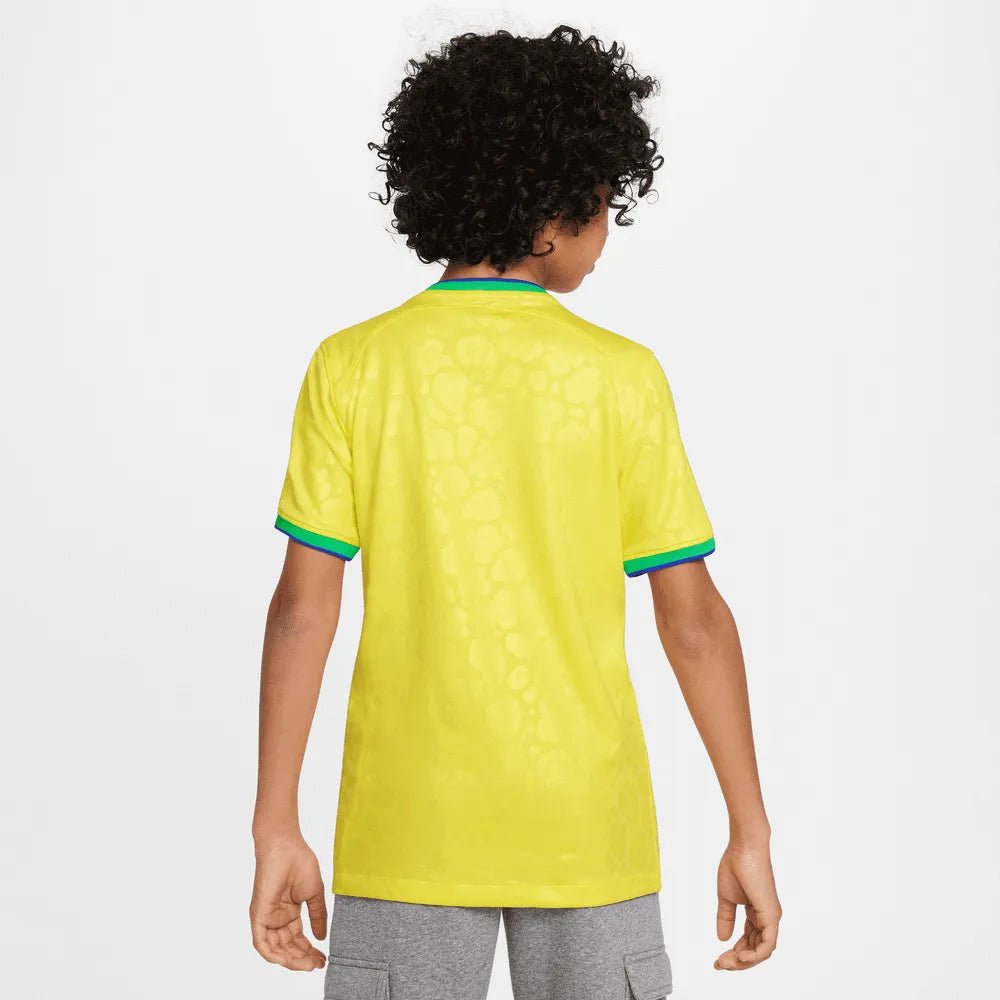 Nike 2022-23 Brazil Youth Home Jersey - Yellow