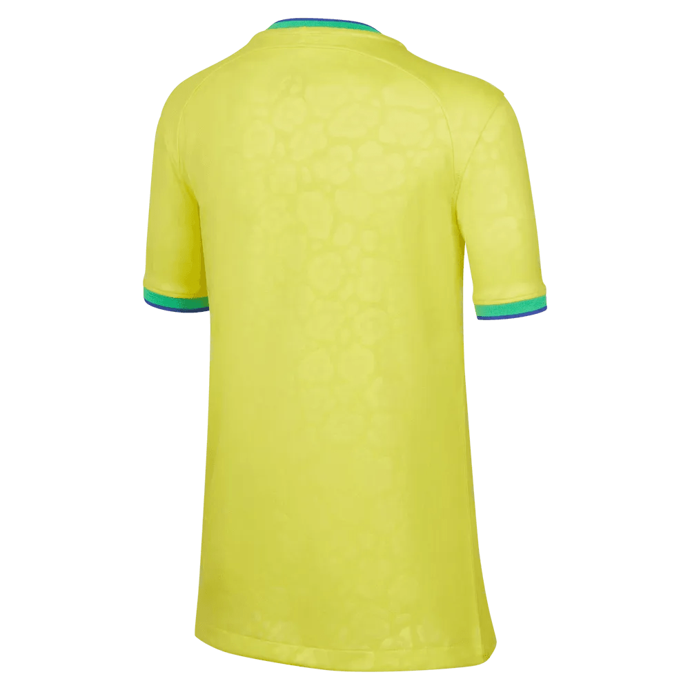 Nike 2022-23 Brazil Youth Home Jersey - Yellow