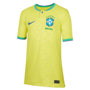 Nike 2022-23 Brazil Youth Home Jersey - Yellow