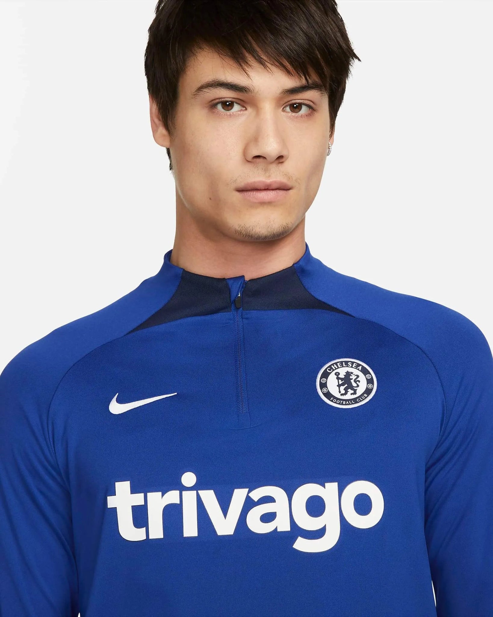 Nike 2022-23 Chelsea Strike Drill Top - Rush Blue-Navy