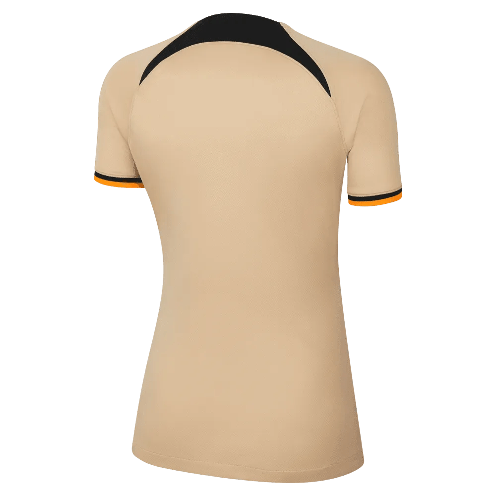 Nike 2022-23 Chelsea Womens Stadium Third Jersey - Sesame-Black (Back)