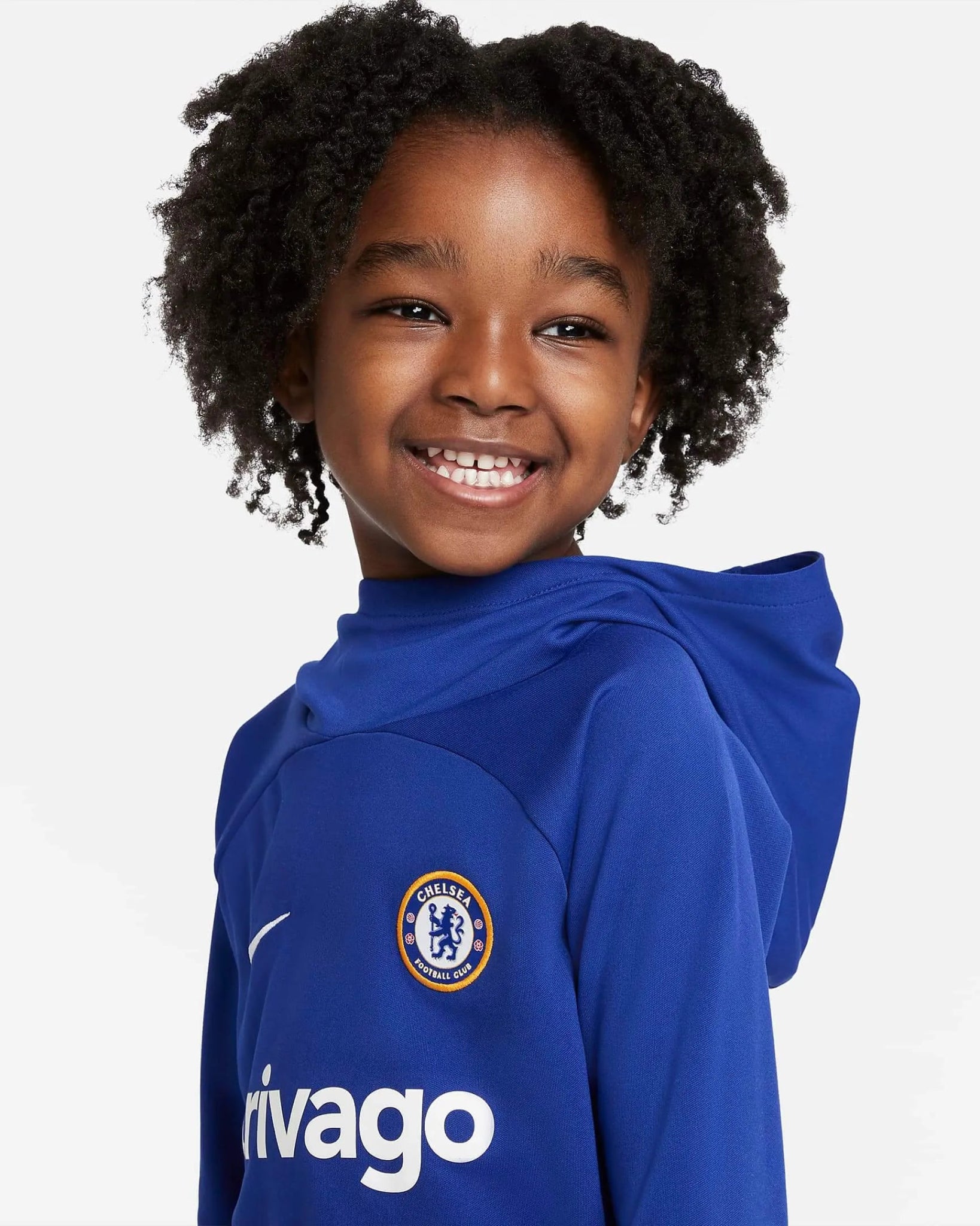 Nike 2022-23 Chelsea Youth Academy Pro Hoodie - Rush Blue-White