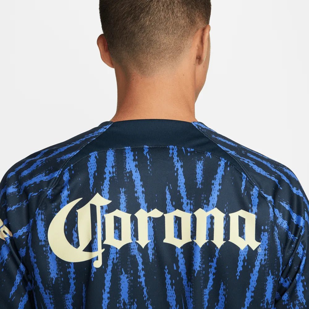Nike 2022-23 Club America Away Jersey - Armory Navy-Lemon