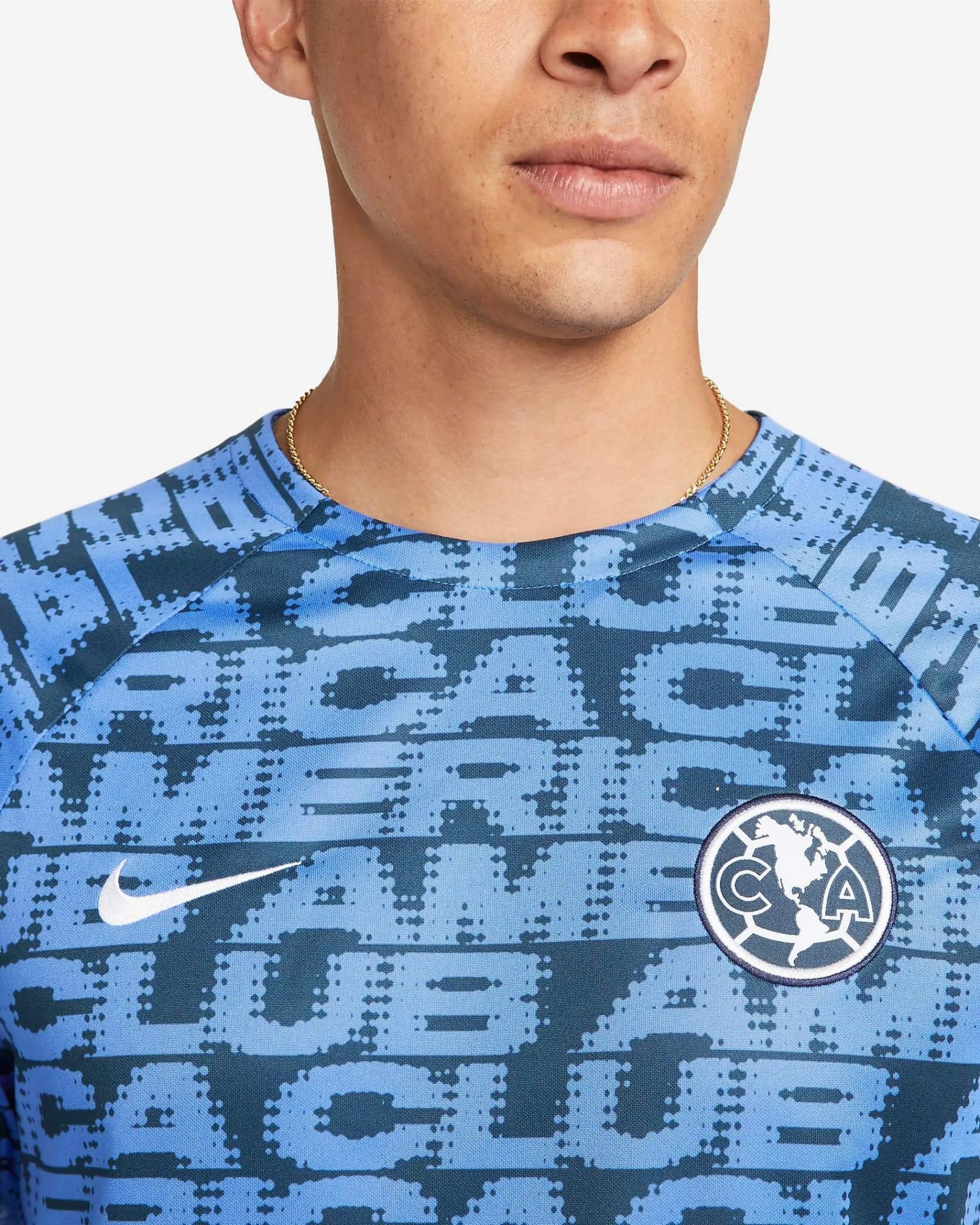 Nike 2022-23 Club America Pre-Match Jersey - Armory Navy-Medium Blue