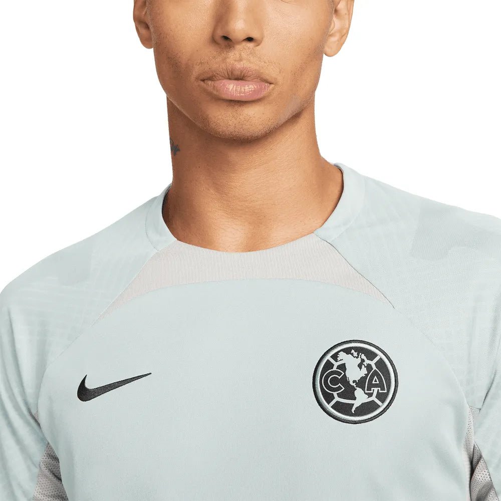 Nike 2022-23 Club America Strike Short-Sleeve Top - Dusty Sage-Cobblestone