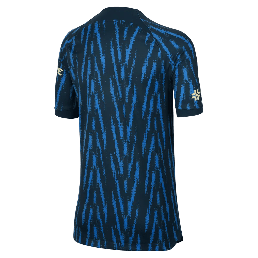 Nike 2022-23 Club America Youth Away Jersey - Armory Navy-Lemon