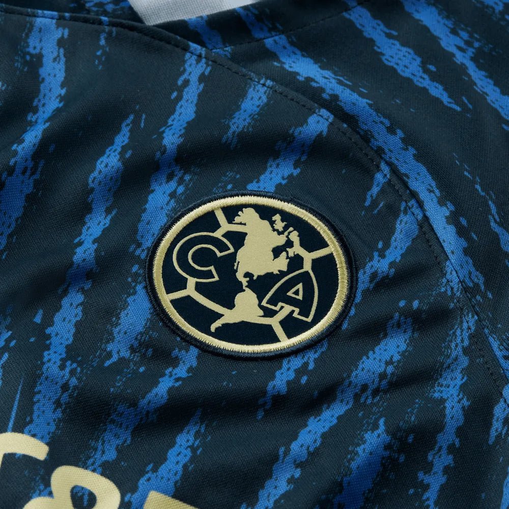 Nike 2022-23 Club America Youth Away Jersey - Armory Navy-Lemon