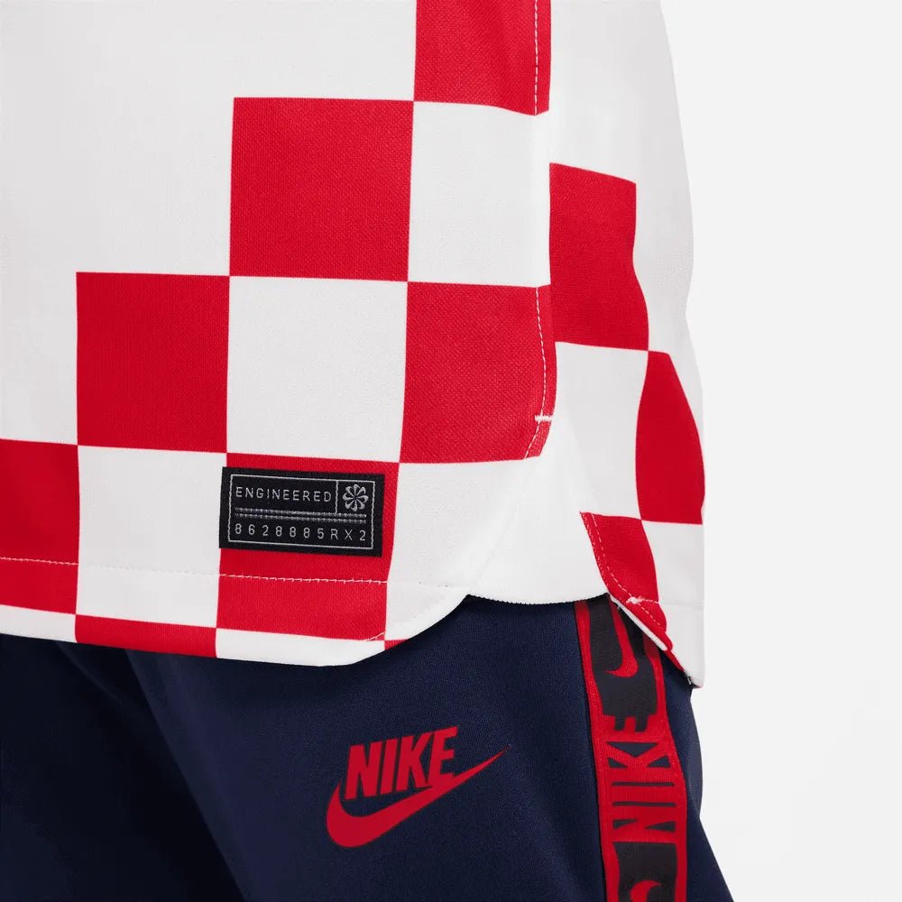 Nike 2022-23 Croatia Youth Home Jersey White-Red-Blue