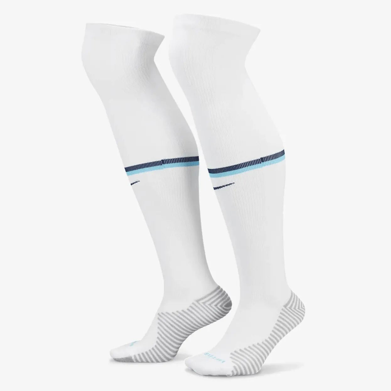 Nike 2022-23 England Strike Home Knee-High Socks - White-Blue