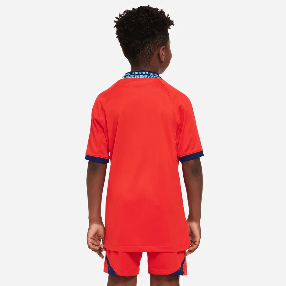 Nike 2022-23 England Youth Away Jersey - Red-Blue Void