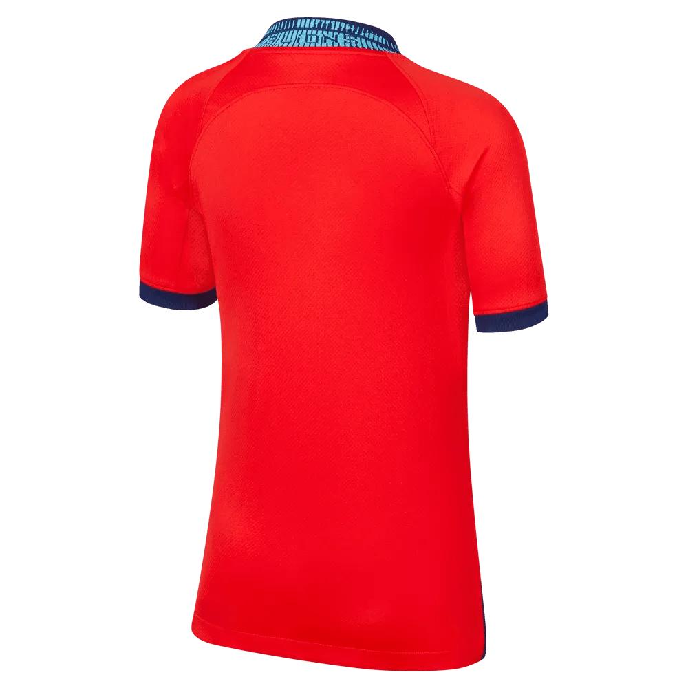 Nike 2022-23 England Youth Away Jersey - Red-Blue Void