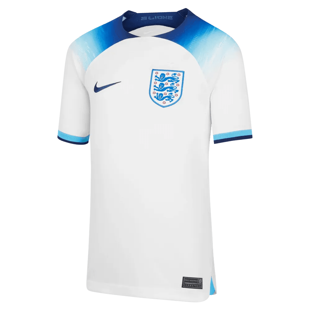 Nike 2022-23 England Youth Home Jersey - White-Blue