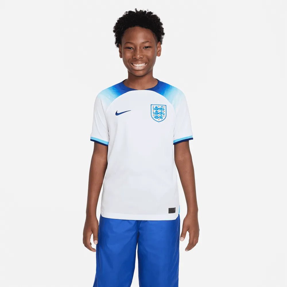 Nike 2022-23 England Youth Home Jersey - White-Blue