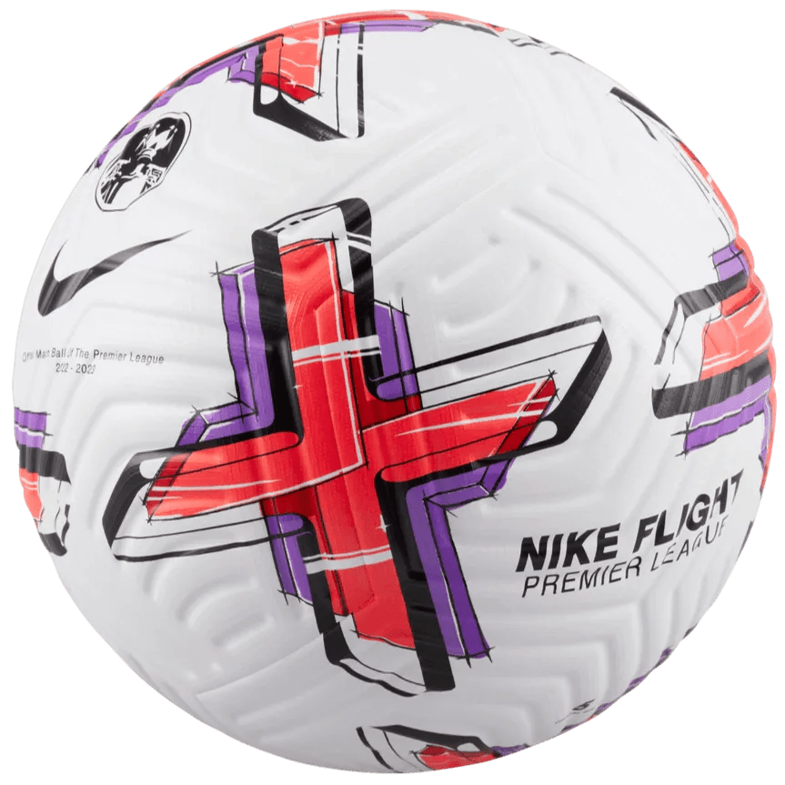 Nike 2022-23 EPL Flight Match Ball - White-Crimson-Purple
