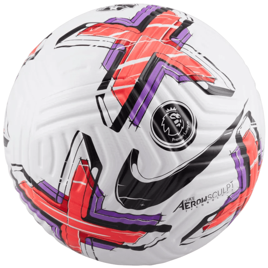 Nike 2022-23 EPL Flight Match Ball - White-Crimson-Purple