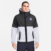 Nike 2022-23 FC Barcelona AWF Full Zip Winter Jacket - Black-Grey