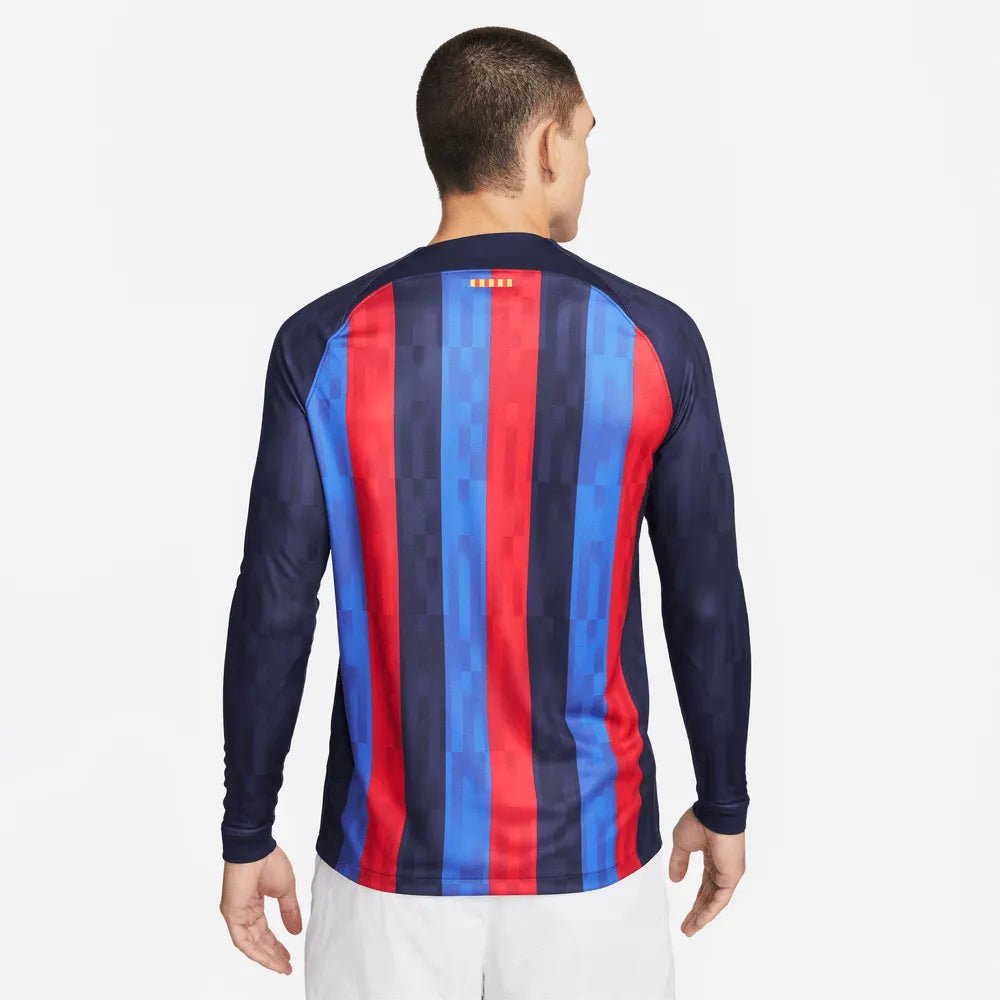 Nike 2022-23 FC Barcelona Home Long-Sleeve Soccer Jersey