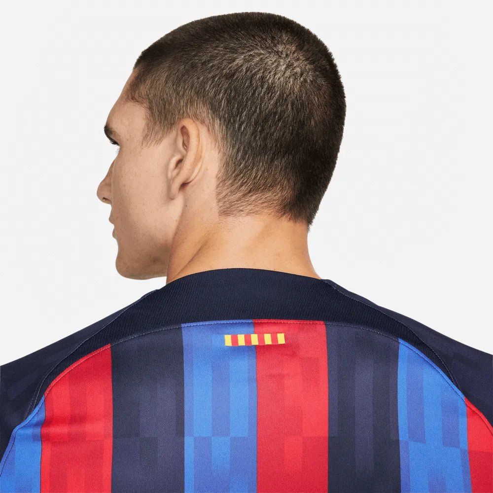 Nike 2022-23 FC Barcelona Home Long-Sleeve Jersey - Obsidian-Sesame
