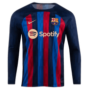 Nike 2022-23 FC Barcelona Home Long-Sleeve Soccer Jersey