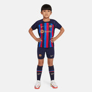 Nike 2022-23 FC Barcelona Kids' Home Mini Kit - Obsidian-Sesame
